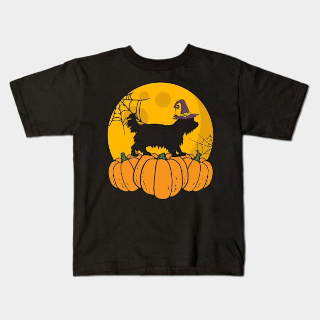 Yorkshire Terrier Dog Halloween Funny Kids T-Shirt by Tuyetle